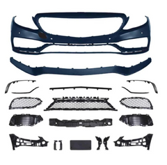 A To Z Compatible With Mercedes Benz C Class W205 C205 Coupe (2015-2021) Front Bumper Upgrade Convert To Amg C63 Bumper Body Kit Gc W205/c205-013 CC-9513 (Shipping Cost Not Included In Price)