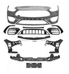 A To Z Compatible With Mercedes Benz C Class W206 (2022-2025) Front Bumper Upgrade Convert To Amg C63 Bumper Body Kit Gc W206-003 CC-9542 (Shipping Cost Not Included In Price)
