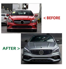 A To Z Compatible With Mercedes Benz Cla Class W117 C117 X117 (2013-2019) Front Bumper Upgrade Convert To Amg Amga45 Bumper Body Kit Gc W117-005 CC-9555 (Shipping Cost Not Included In Price)