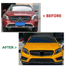 A To Z Compatible With Mercedes Benz Gla W156 X156 (2014-2019) Upgrade Facelift Convert To Gla45 Amg Front Body Kit Bumper CC-9668 (Shipping Cost Not Included In Price)