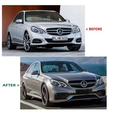 A To Z Compatible With Mercedes Benz E Class W212 Lci (2014-2016) Front Bumper Upgrade Convert To Amg E63 Amg Bumper Body Kit Gc W212-005 CC-9706 (Shipping Cost Not Included In Price)