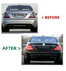 A To Z Compatible With Mercedes Benz S Class W221 (2006-2009) Upgrade Facelift Body Kit To W221 Lci Amg Bumper Headlight Taillight Skirts Exhaust Tips CC-4852 (Shipping Cost Not Included In Price)