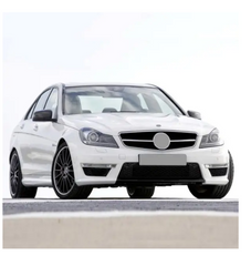 A To Z Compatible With Mercedes C Class W204 (2007-2014) Upgrade Facelift Convert Body Kit To W204 Lci Amgc63 Bumper Headlight Taillight Side Skirts Diffuser Exhaust Tips Hood CC-5517 (Shipping Cost Not Included In Price)