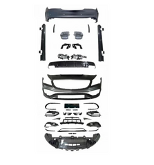 A To Z Compatible With Mercedes Benz Cla Class W117 C117 X117 (2013-2019) Front Rear Bumper Side Skirt Diffuser Exhaust Tip Upgrade Convert To Amg Amga45 Bumper Body Kit W117-010 CC-9559 (Shipping Cost Not Included In Price)