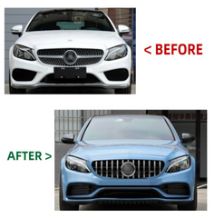 A To Z Compatible With Mercedes Benz C Class Coupe C205 (2016-2021) Upgrade Facelift Convert To C63amg Amg Body Kit Front Rear Bumper Diffuser Exhaust Tip CC-9657 (Shipping Cost Not Included In Price)