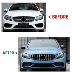 A To Z Compatible With Mercedes Benz C Class Coupe C205 (2016-2021) Upgrade Facelift Convert To C63amg Amg Body Kit Front Rear Bumper Diffuser Exhaust Tip CC-9657 (Shipping Cost Not Included In Price)