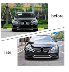 A To Z Compatible With Mercedes Benz E Class W212 Lci (2014-2016) Front Rear Bumper Upgrade Convert To Amg E63 Amg Bumper Body Kit Diffuser Exhaust Tip Side Skirts W212-012 CC-9713 (Shipping Cost Not Included In Price)