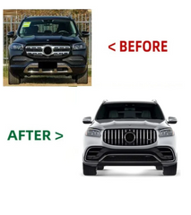 A To Z Compatible With Mercedes Benz Gls W167 X167 (2019-2025) Front Rear Bumper Upgrade Convert To Gls Amg63 Amg Bumper Body Kit Diffuser Exhaust Pipe Tip Wheel Arch Gc X167-011 CC-9732 (Shipping Cost Not Included In Price)