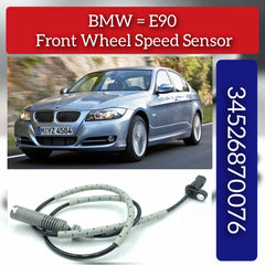 Rear Left/Right ABS Wheel Speed Sensor 34526870076 34526785021 34526760425 Compatible With BMW 3 Series E90