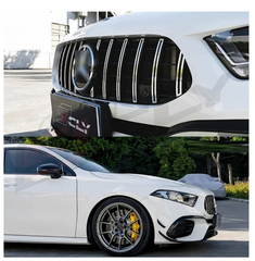 A To Z Compatible With Mercedes Benz A Class W177 (2018-2024) Front Rear Bumper Side Skirt Diffuser Exhaust Tip Upgrade Convert To Amg Amg45s Bumper Body Kit GC W177-017 CC-9475 (Shipping Cost Not Included In Price)