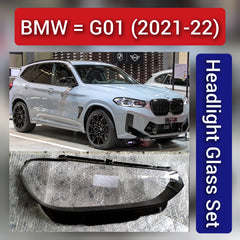 Front Headlight Glass Compatible With BMW X3 G01 (2021-2022)