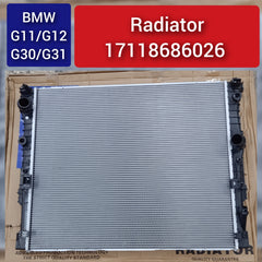 Engine Cooling Radiator 17118650745 17118686026 17118743664 Compatible with BMW 5 Series (G30, F90) & 6 Gran Turismo (G32) & 7 Series (G11, G12)