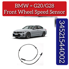 Front Left/Right ABS Wheel Speed Sensor 34521544002 & 34526862802 & 34526895660 Compatible With BMW & 3 (G20, G80, G28)
