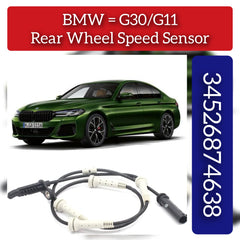 Rear Left/Right ABS Wheel Speed Sensor 34526859584 34526874638 Compatible With BMW 5 Series G30, F90 & 7 Series G11, G12