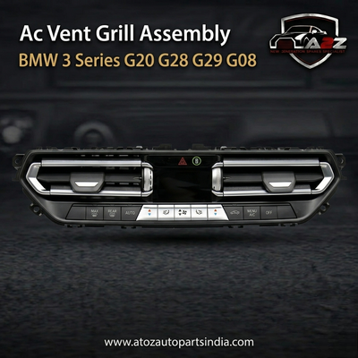 Black Center Ac Vent Grille Assembly 64119855413 Compatible With BMW 3 Series G20 G28 G29 G08