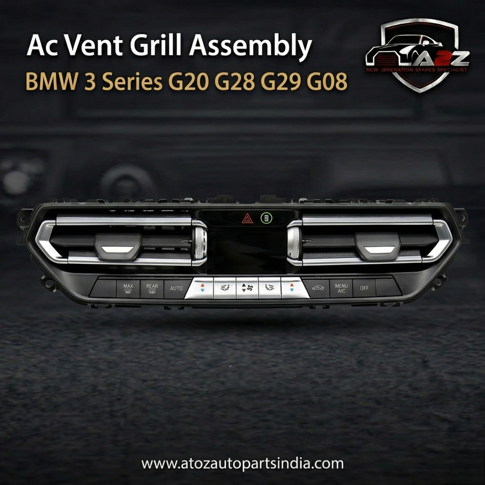 Black Center Ac Vent Grille Assembly 64119855413 Compatible With BMW 3 Series G20 G28 G29 G08
