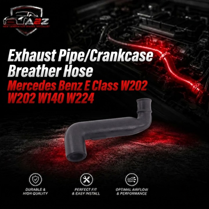 Exhaust Pipe/Crankcase Breather Hose 1040943682 A1040943682 Compatible With Mercedes Benz E Class W202 W140 W224
