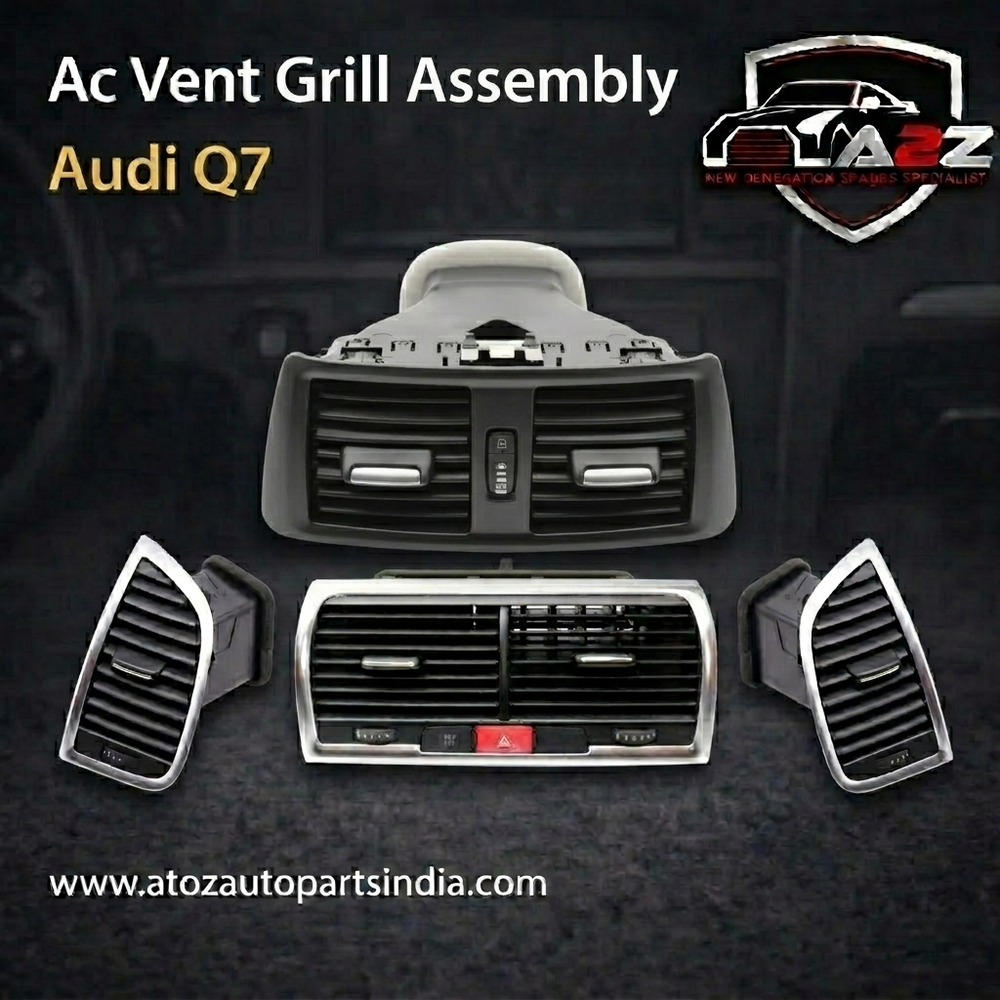 Black Ac Vent Grille Assembly Right 4L0820902 & Left 4L0820901 & Center 4L0820951 & RearCompatible With Audi Q7