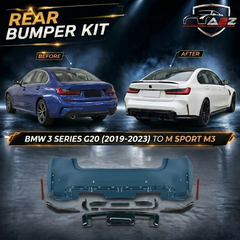 A To Z Compatible With Bmw 3 Series G20 (2019-2023) Rear Bumper Upgrade Convert To M Sport M3 Body Kit Bumper G20/28-030 Gc CC-9174 (Shipping Cost Not Included In Price)