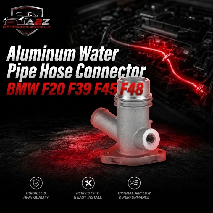 Aluminum Water Pipe Hose Connector 11114746680 11118571141 Compatible With BMW F20 F39 F45 F48