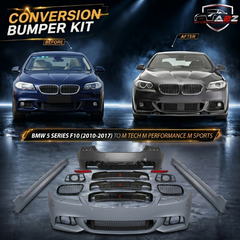 A To Z Compatible With BMW 5 Series F10 (2010-2017) To M Tech M Performance M Sports Bumper Body Kit Without Fog Lamp CC-3881 (Shipping Cost Not Included In Price)