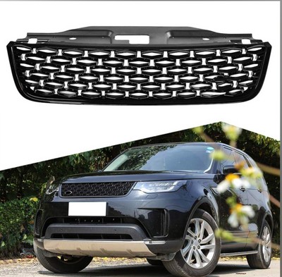 Glossy Black Show Grill Compatible With Land Rover Discovery (L462) (2017-20)Tag 2