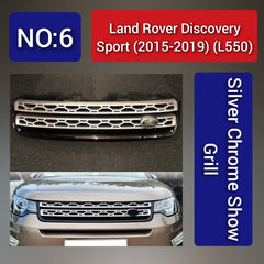 Silver Chrome Show Grill Compatible With Land Rover Discovery Sport L550 (2015-2019)   Tag 6
