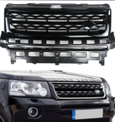 Black Chrome Show Grill Compatible With Land Rover Freelander 2 L359 (2013-15) Tag 17