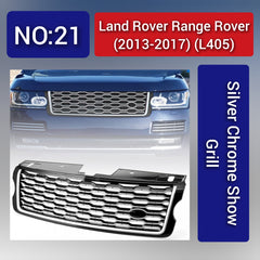 Silver chrome Show Grill  Compatible With Land Rover Range Rover (L405) (2013-17) Tag 21