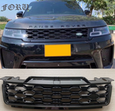 Sport Black Chrome Show grill Compatible With  Land Rover Range Rover Sport L494 Tag 47
