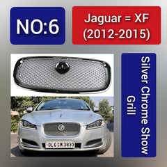 Silver Chrome Show Grill Compatible With Jaguar XF (2012-15)