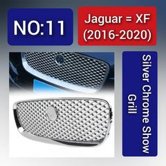 Silver Chrome Show Grill Compatible With Jaguar XF (2016-20)