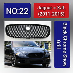 Black Chrome Show Grill Compatible With  Jaguar XJL(2011-15)