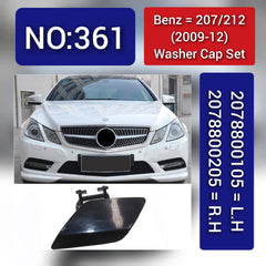 Benz = 207/212 (2009-12) Washer Cap Set. Ref No 2078800105 = L.H, 2078800205 = R.H Tag 361