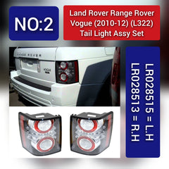 Tail Light Rear Lamp Compatible With LAND ROVER RANGE ROVER VOGUE L322 Tail Light Rear Lamp Left LR028515 CH4213405AB & Right LR028513 CH4213404AB Tag-TLR-02