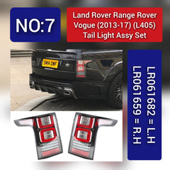 Tail Light Rear Lamp Compatible With LAND ROVER RANGE ROVER IV (L405) Tail Light Rear Lamp Left LR034237 LR061682 LR055106 & Right LR034235 LR061659 LR055103 Tag-TLR-07