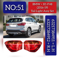 Tail Light Assy Set Rear Lamp Left 63217384911 & Right 63217384912 Compatible With BMW X1 F48 (2016-19) Tag No.51