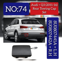 Audi Q3 (2011-16) Rear Towing Cap Set. 8U0807442A = R.H 8U0807441A = L.H. Tag 74