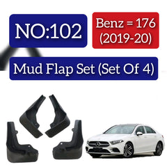 Mercedes Benz 176 (2019-20) Mud Flap Set (Set of 4) Tag 102