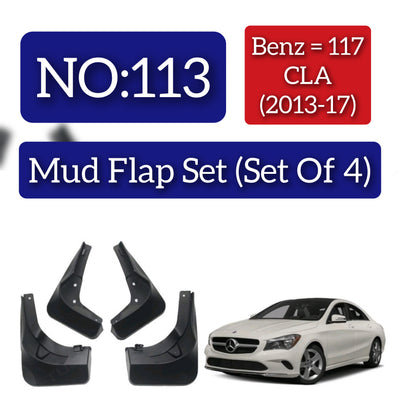 Mercedes Benz 117 CLA (2013-17) Mud Flap Set (Set of 4) Tag 113