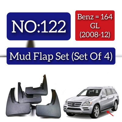 Mercedes Benz 164 GL (2008-12) Mud Flap Set (Set of 4) Tag 122