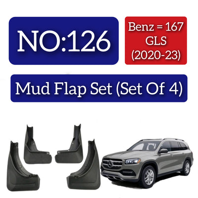 Mercedes Benz 167 GL (2020-23) Mud Flap Set (Set of 4) Tag 126