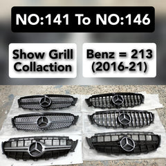 Show Grill Compatible With Mercedes Benz E-Class W213 (2016-21) Tag ΝΟ:141 Το ΝΟ:146