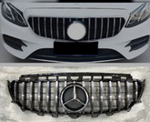Silver Chrome Show Grill Compatible With Mercedes Benz E-Class W213 (2016-2021) Tag 72