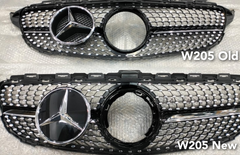 Show Grill Compatible With Mercedes Benz C-Class W205 Old And New Difference