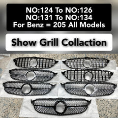 Show Grill Compatible With Mercedes Benz C-Class W205 All Models Tag ΝΟ:124, ,126,131,134