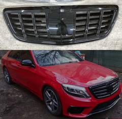 LCI Black Chrome Show Grill Compatible With Mercedes Benz S-Class W222 (2016-2020) Tag 35