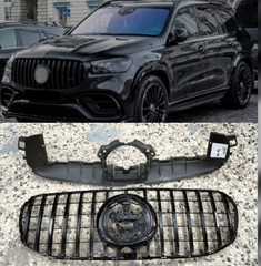 GTR Black Chrome Show Grill Compatible With Mercedes Benz GLS-Class W167 (2019-2023) Tag 98