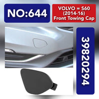 Front Towing Cap 39820294 31323839 Compatible With VOLVO S60/V60 (2014-16) Tag 644