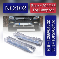 Fog Lamp Fog Light Compatible With MERCEDES-BENZ C-CLASS W204 M-CLASS W166 Fog Lamp Fog Light Left 2049065401 & Right 2049065501 999065700 A0999065700 A2049065401 A2049065501 Tag-FO-102